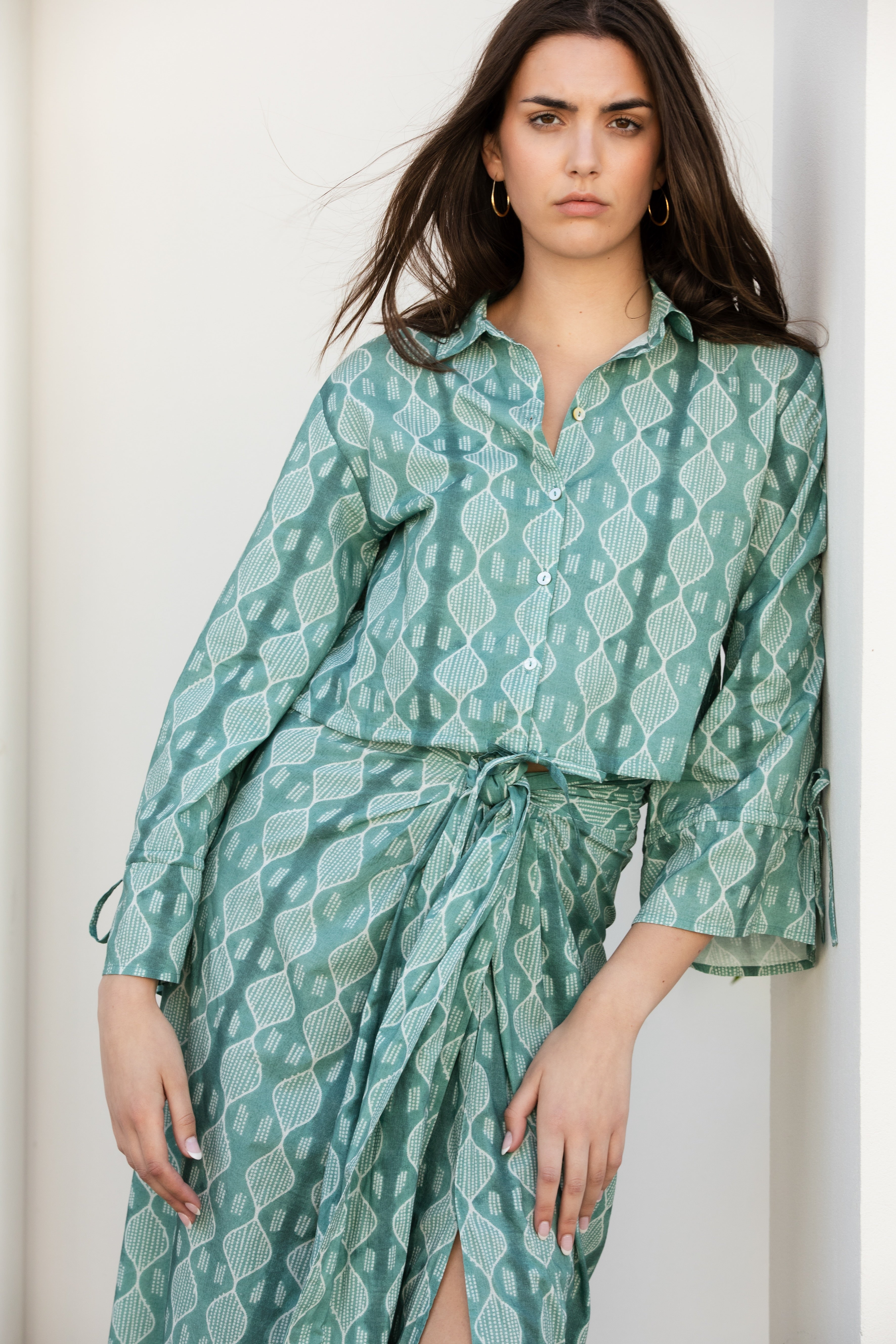 Sail Button-Up - Grotto Jade