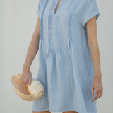 Lulu Tunic Dress - Columbia Blue