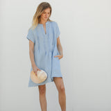 Lulu Tunic Dress - Columbia Blue