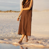 betsy maxi dress chocolate