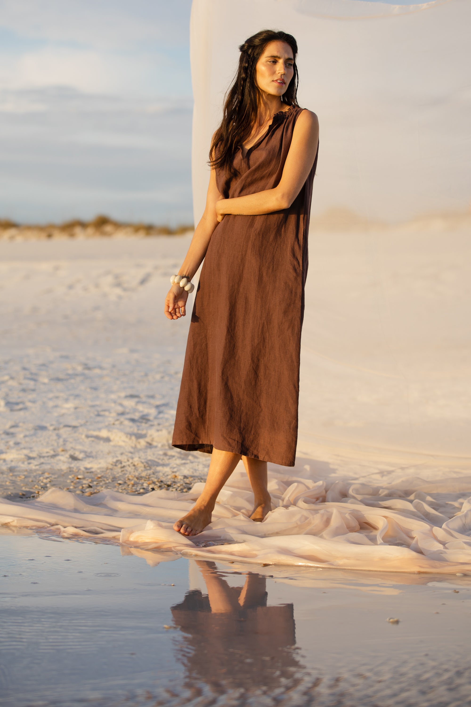 betsy maxi dress chocolate
