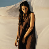 betsy maxi dress chocolate