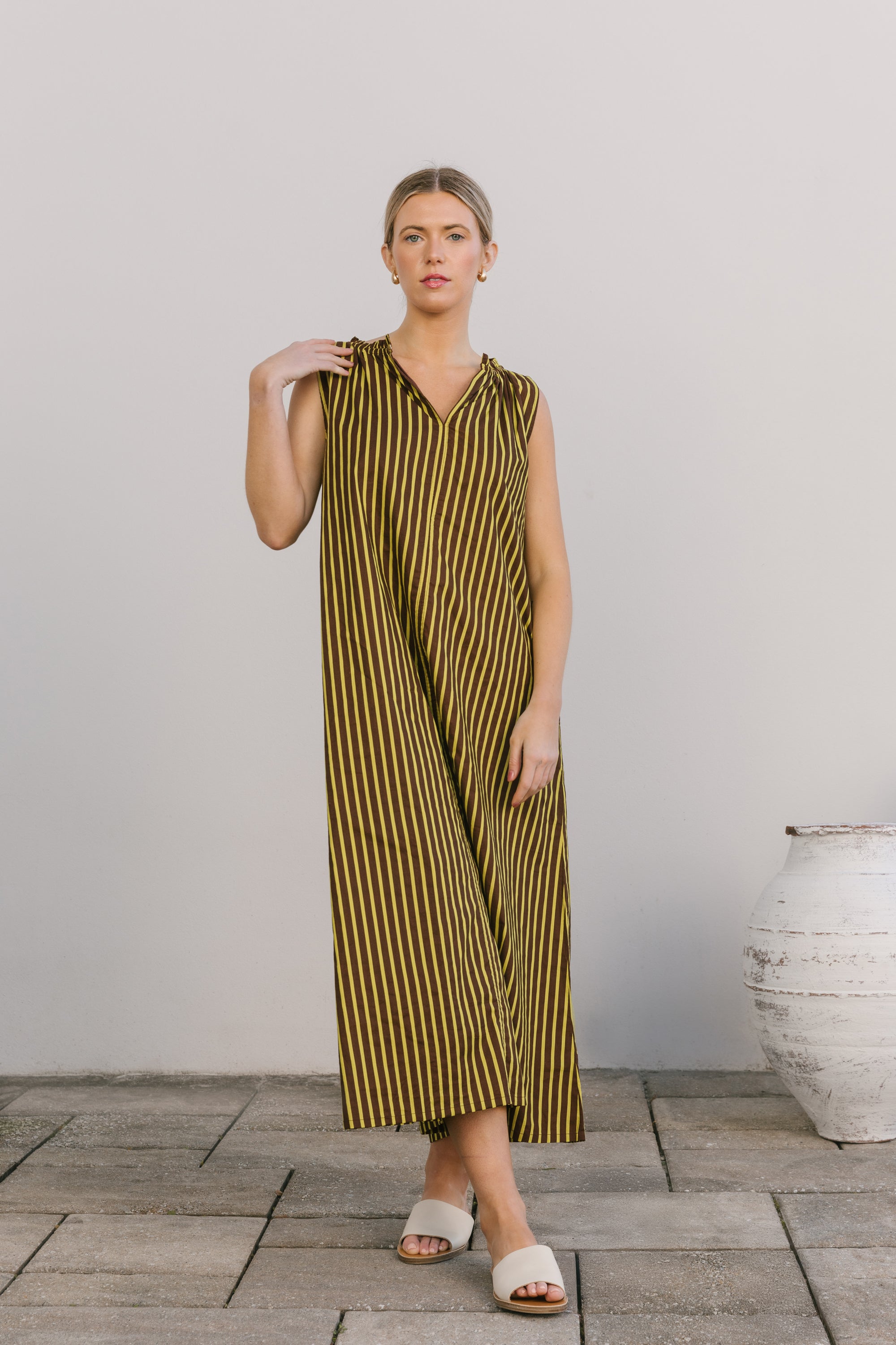 betsy maxi dress sprout stripe