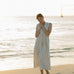 betsy maxi dress egret stripe