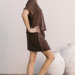 harper skirt chocolate
