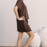 harper skirt chocolate