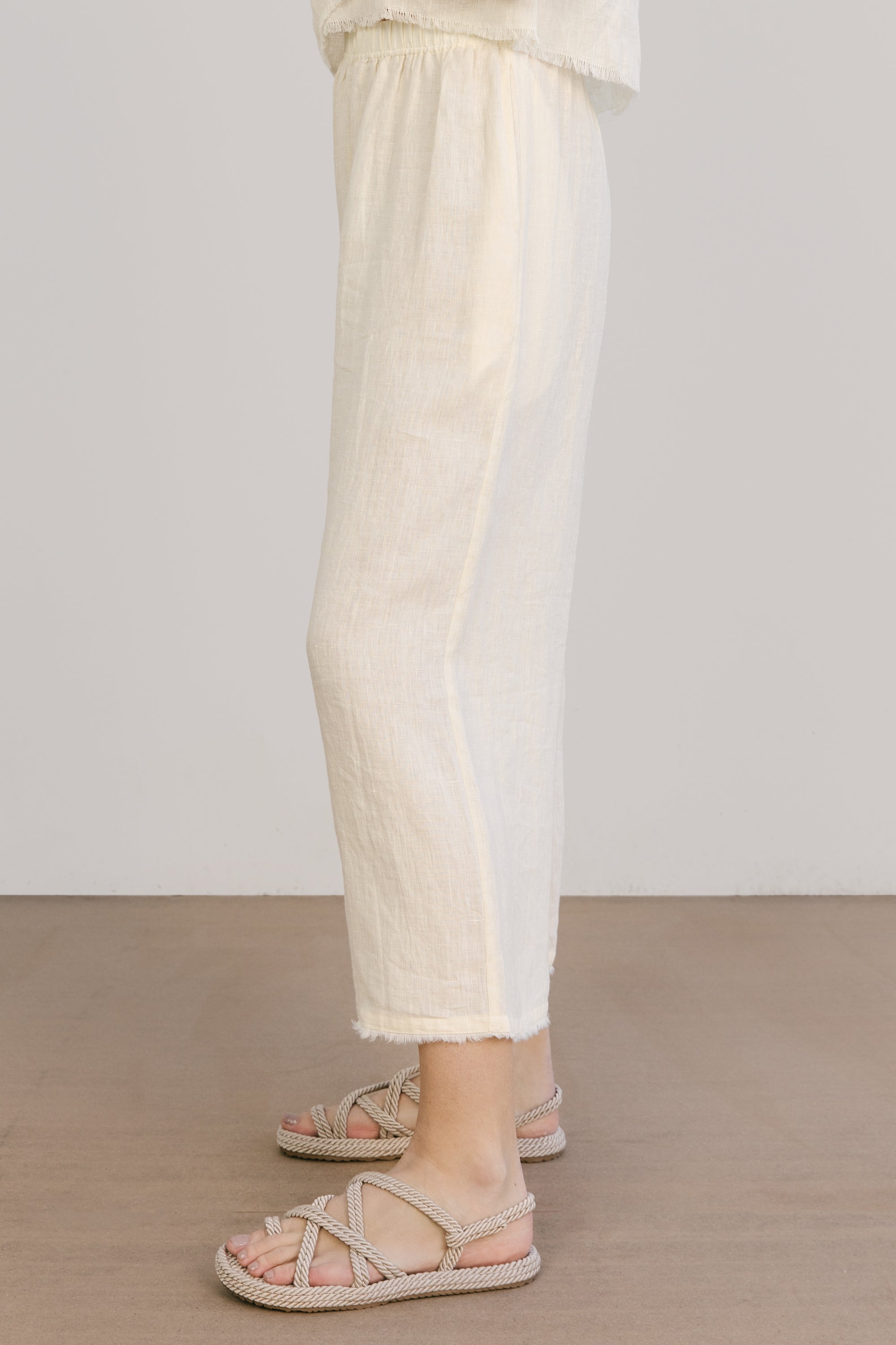 Regatta fringe pant egret