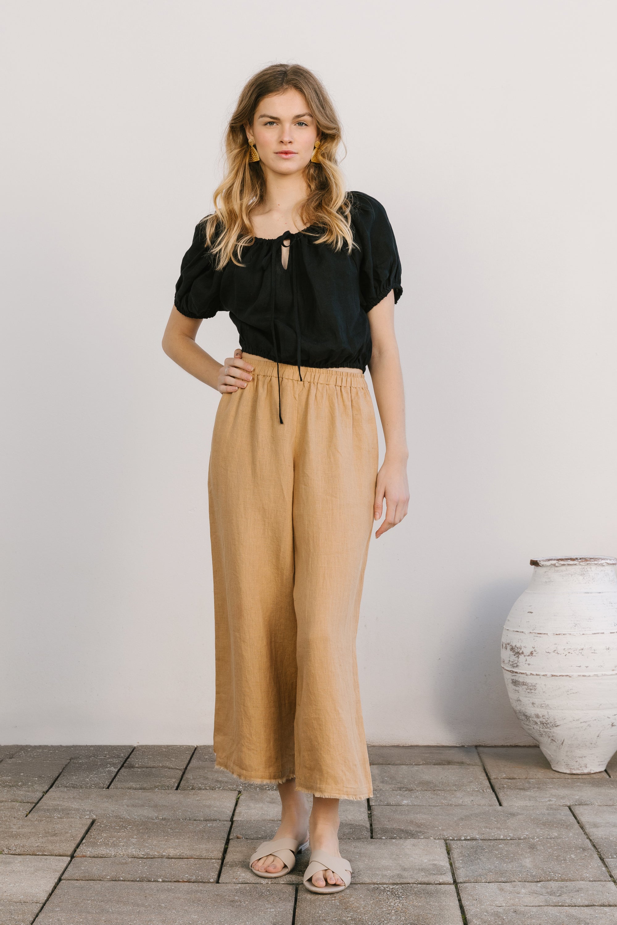 Regatta fringe pant iced latte