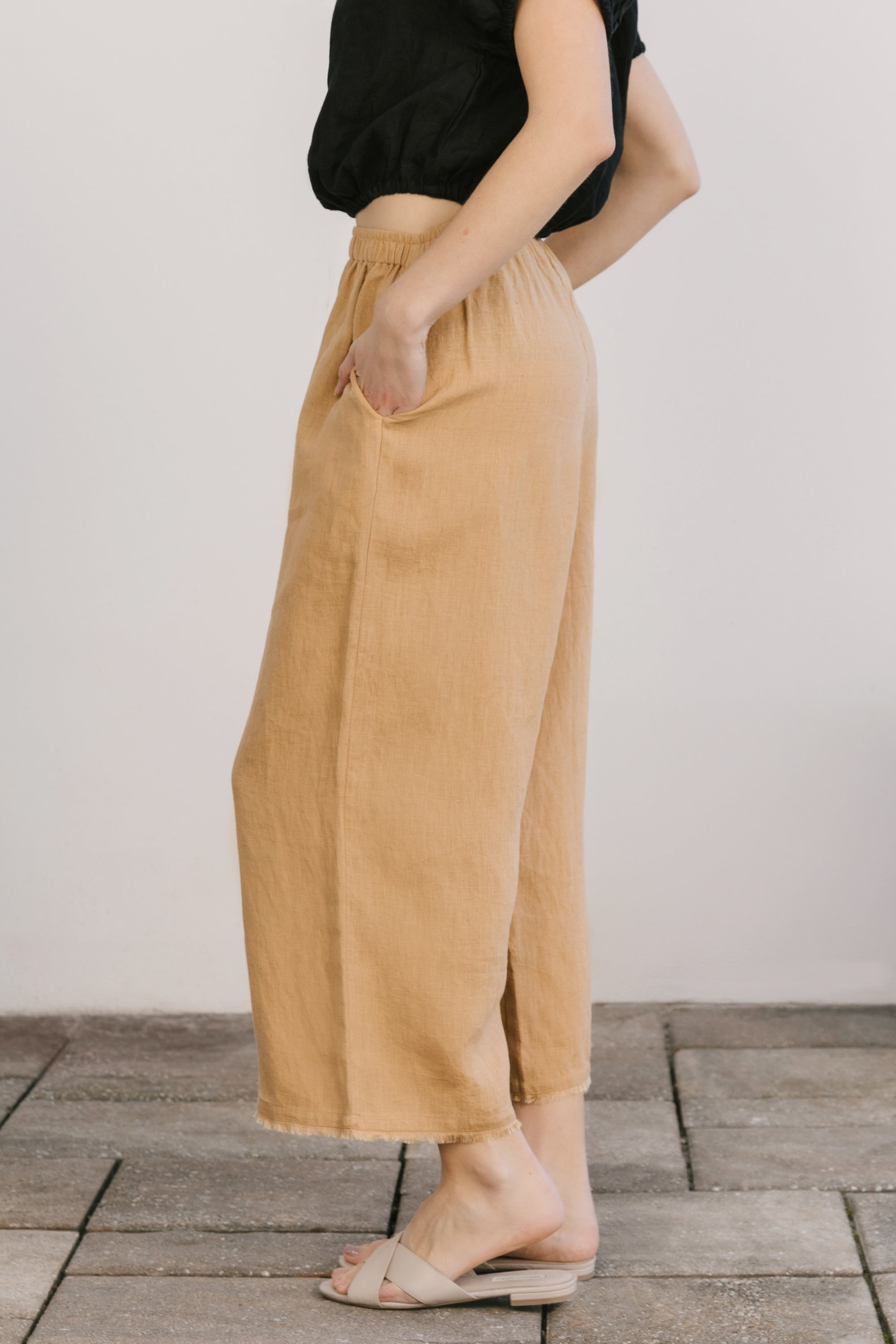 Regatta fringe pant iced latte