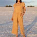 Regatta fringe pant iced latte