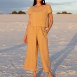 Regatta fringe pant iced latte