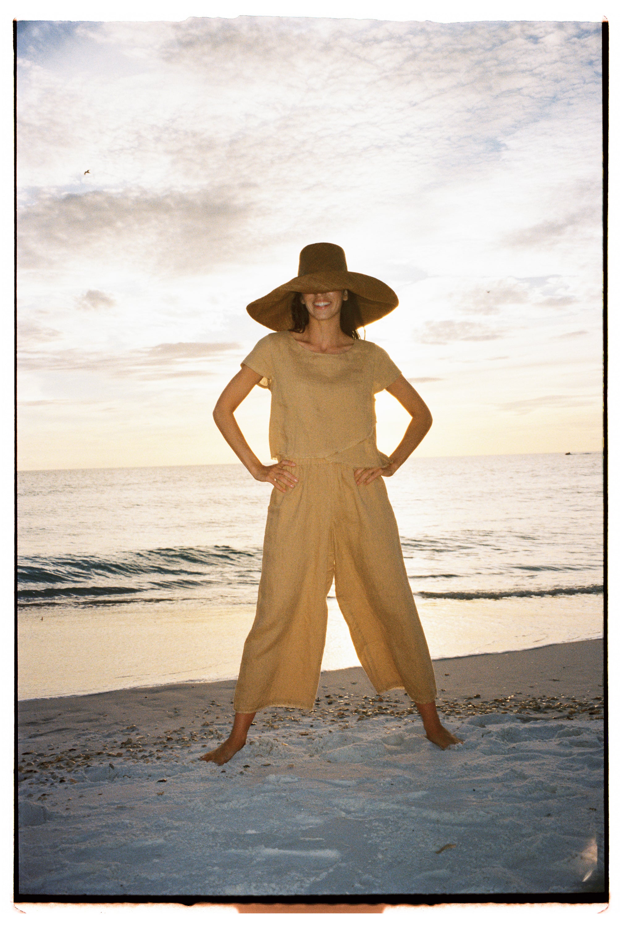 Regatta fringe pant iced latte