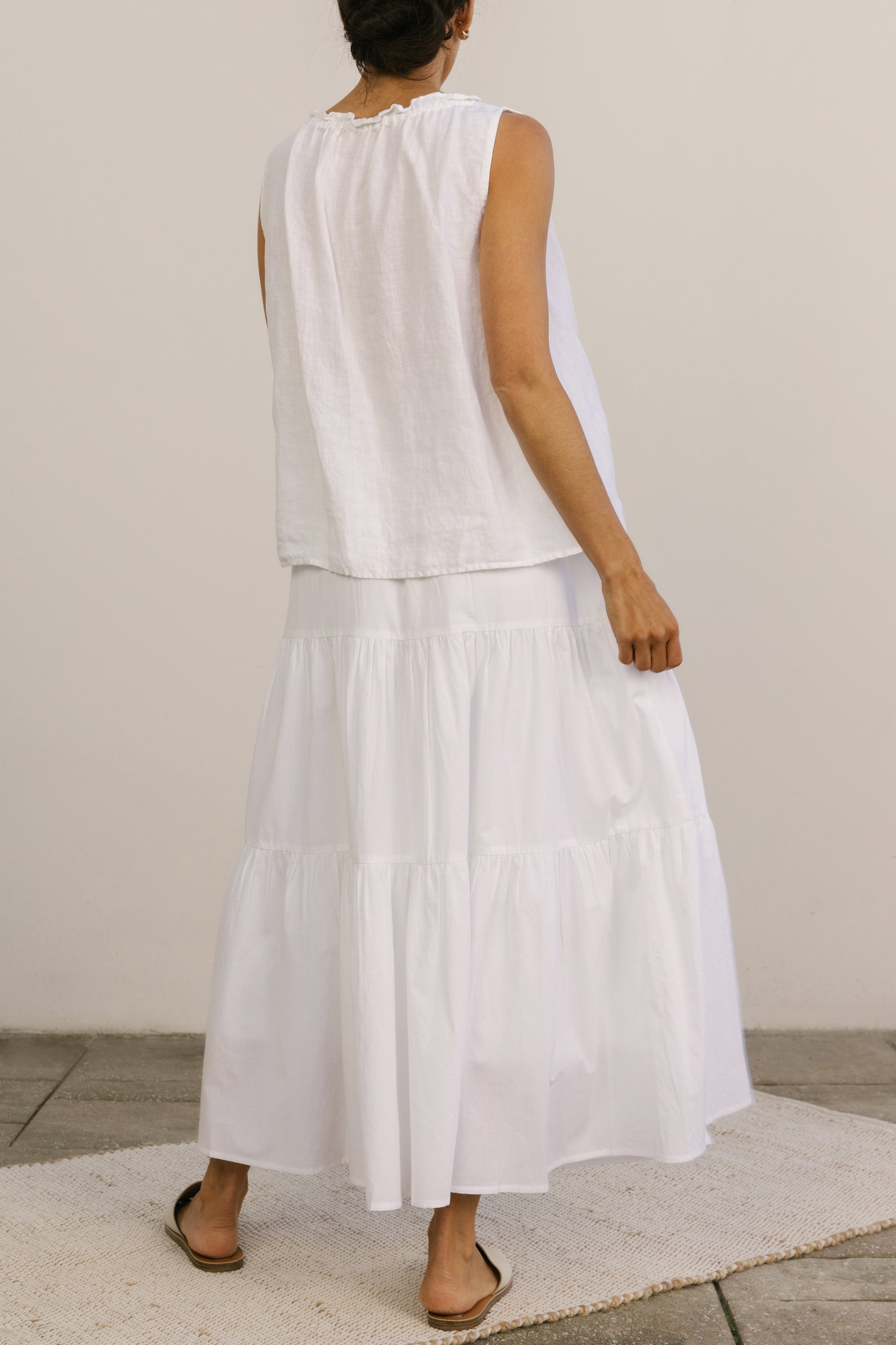 resort maxi skirt egret