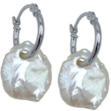 Becasa-SIlver-Pearl-Huggie