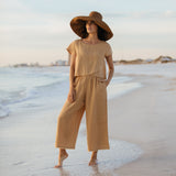 Midi Fringe Top - Iced Latte