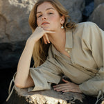 sail button up abbey stone