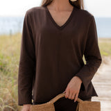 Becasa-Sunday-Cotton-Pullover-Chocolate