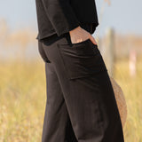 Becasa-SundayCotton-Pant-Black
