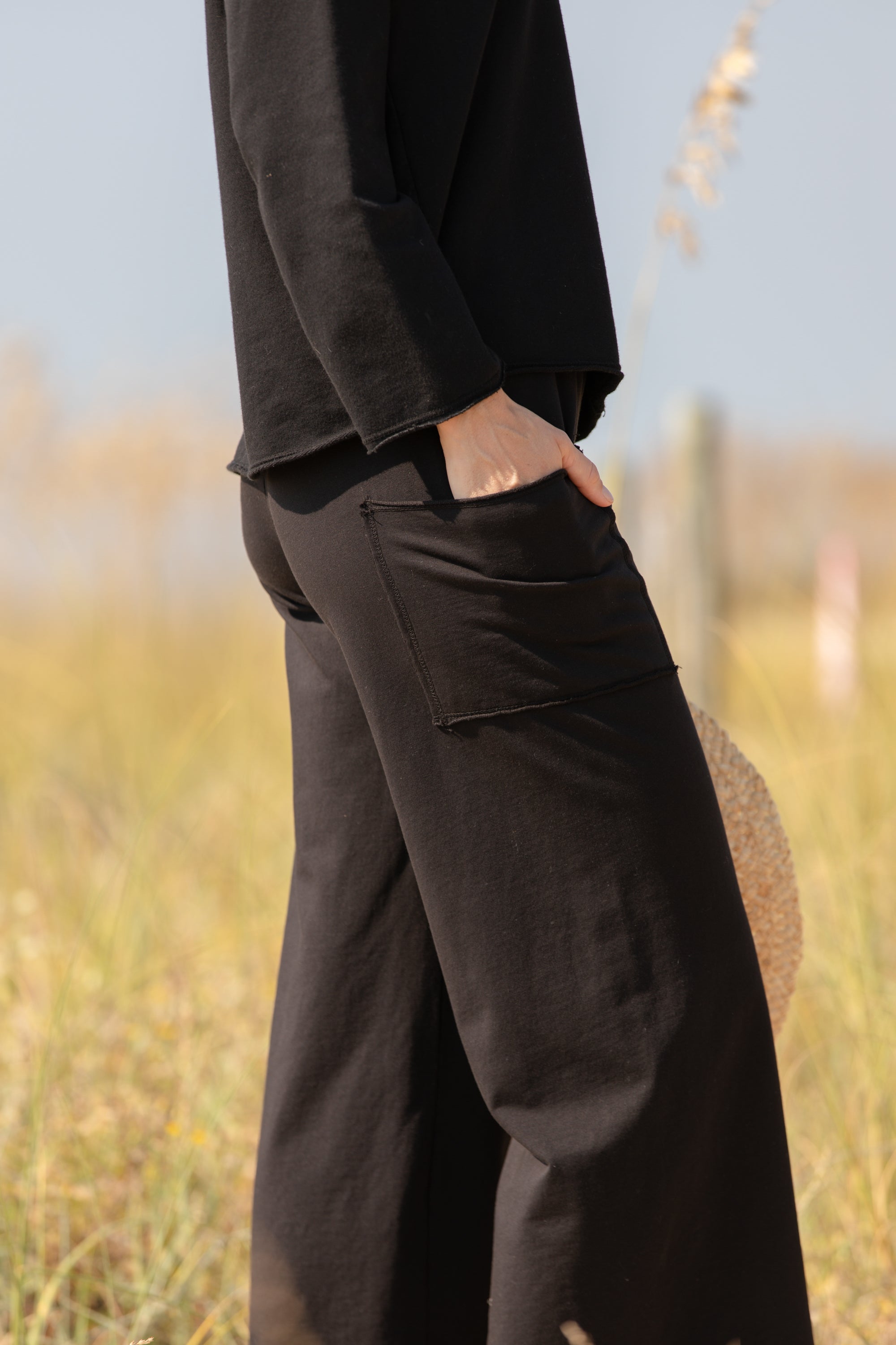 Becasa-SundayCotton-Pant-Black