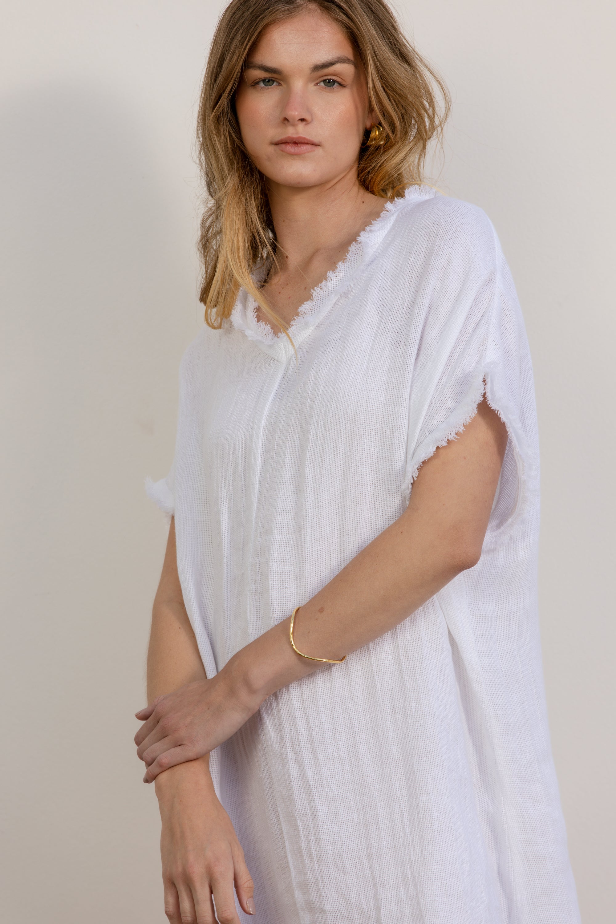 Fringe-Linen-Maxi-White