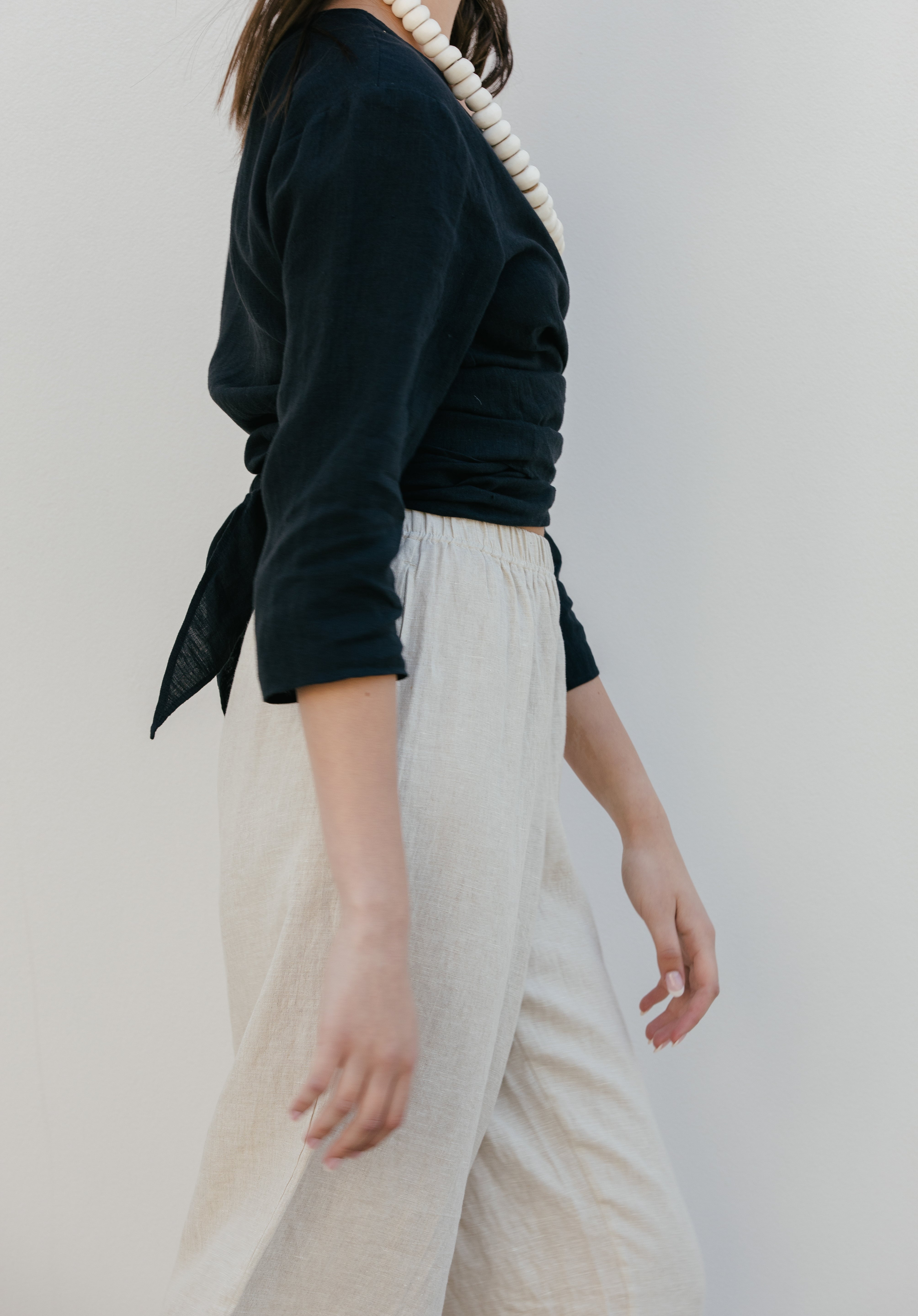 Linen-Wrap-Top-Black