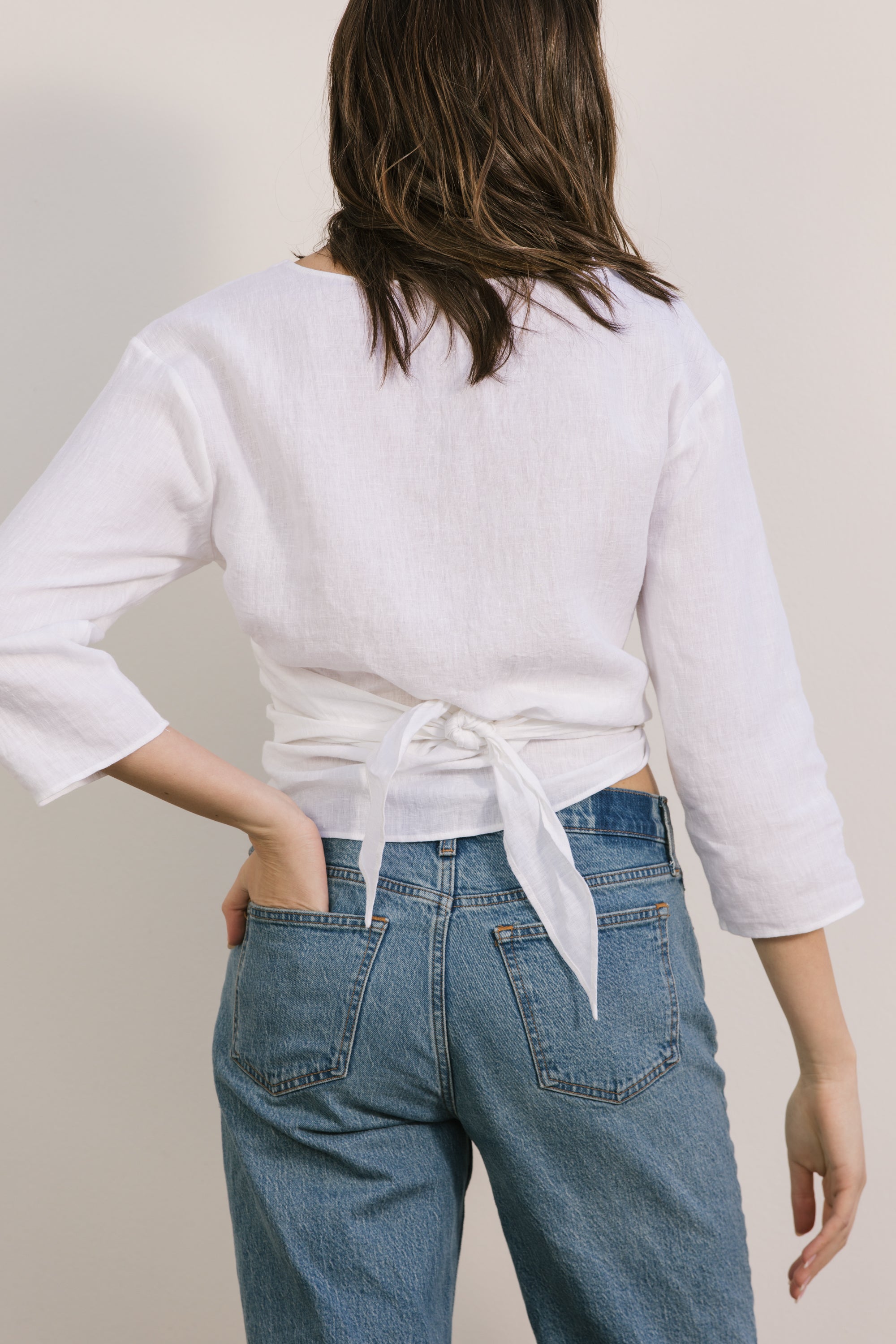 Linen-Wrap-Top-White