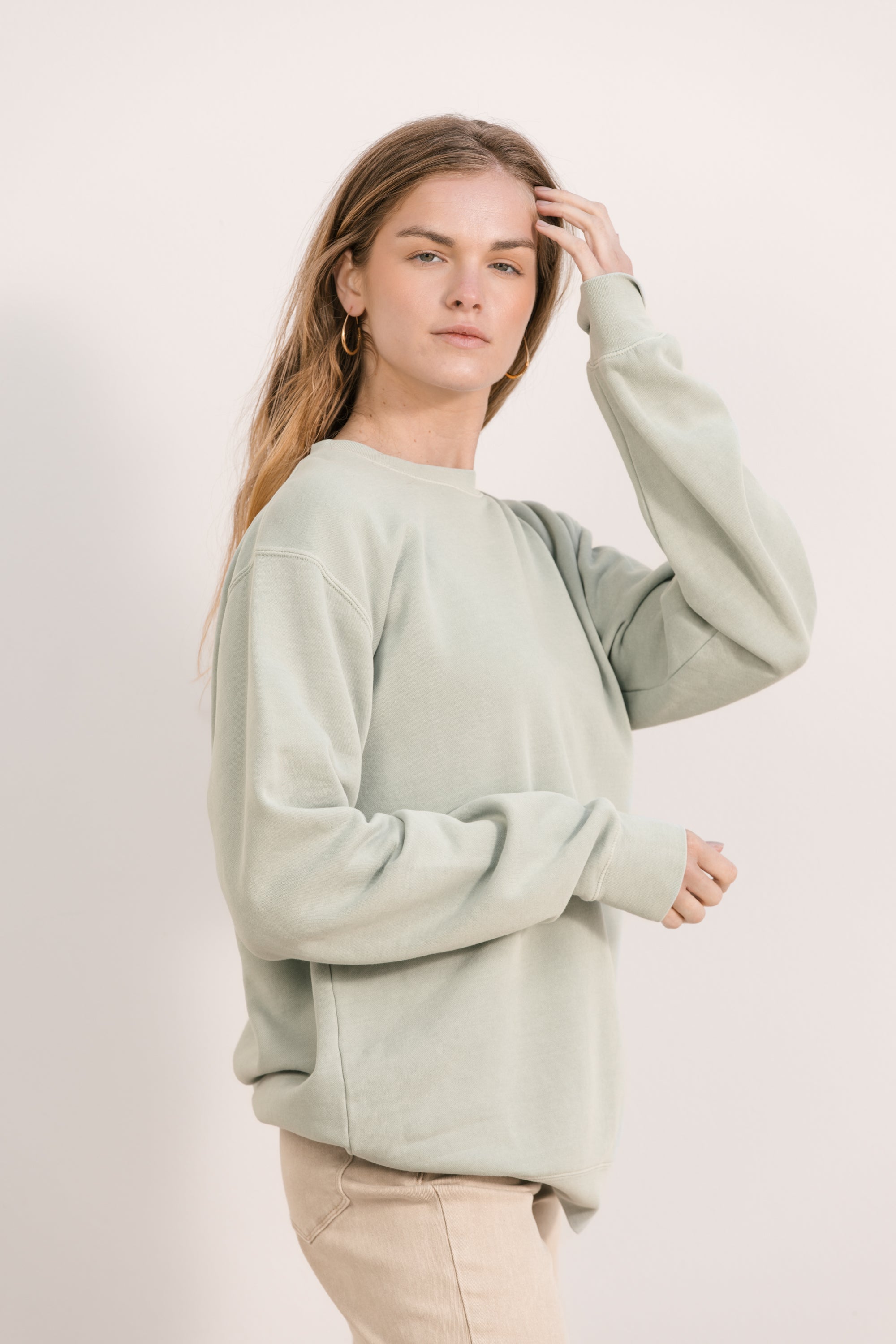 Sweatshirt-Pistachio