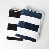 Classic Stripes Beach Towel - Black