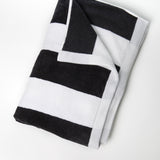 Classic Stripes Beach Towel - Black