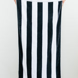 Classic Stripes Beach Towel - Black