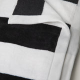 Classic Stripes Beach Towel - Black