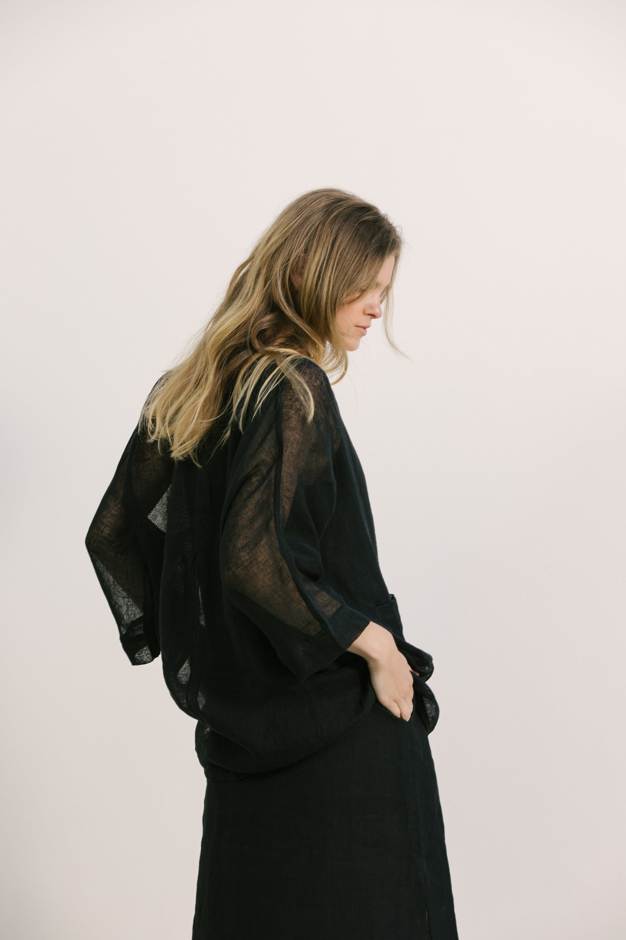 becasa weekend mesh tee black