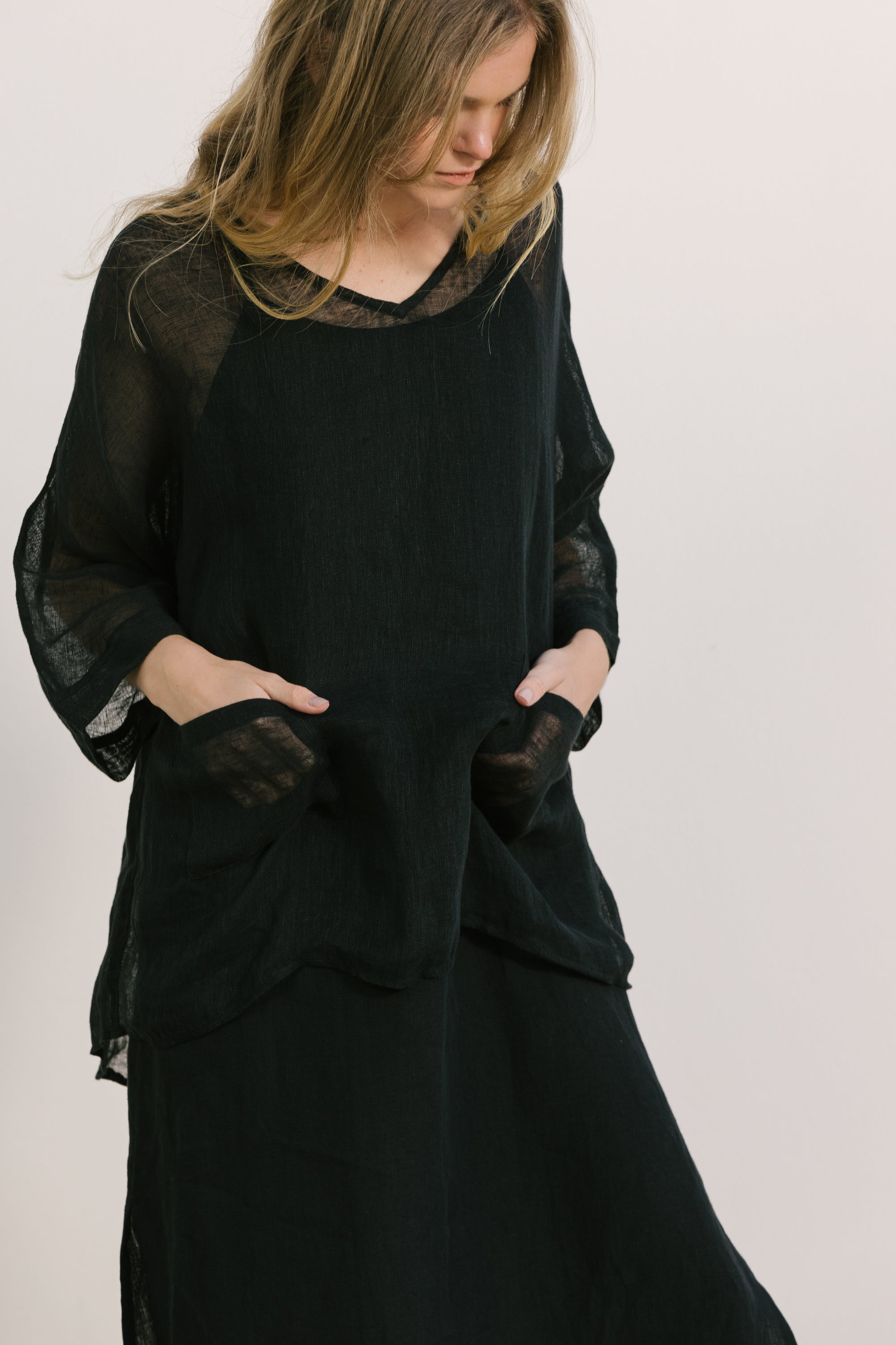 becasa weekend mesh tee black