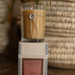 teak aromatic candle