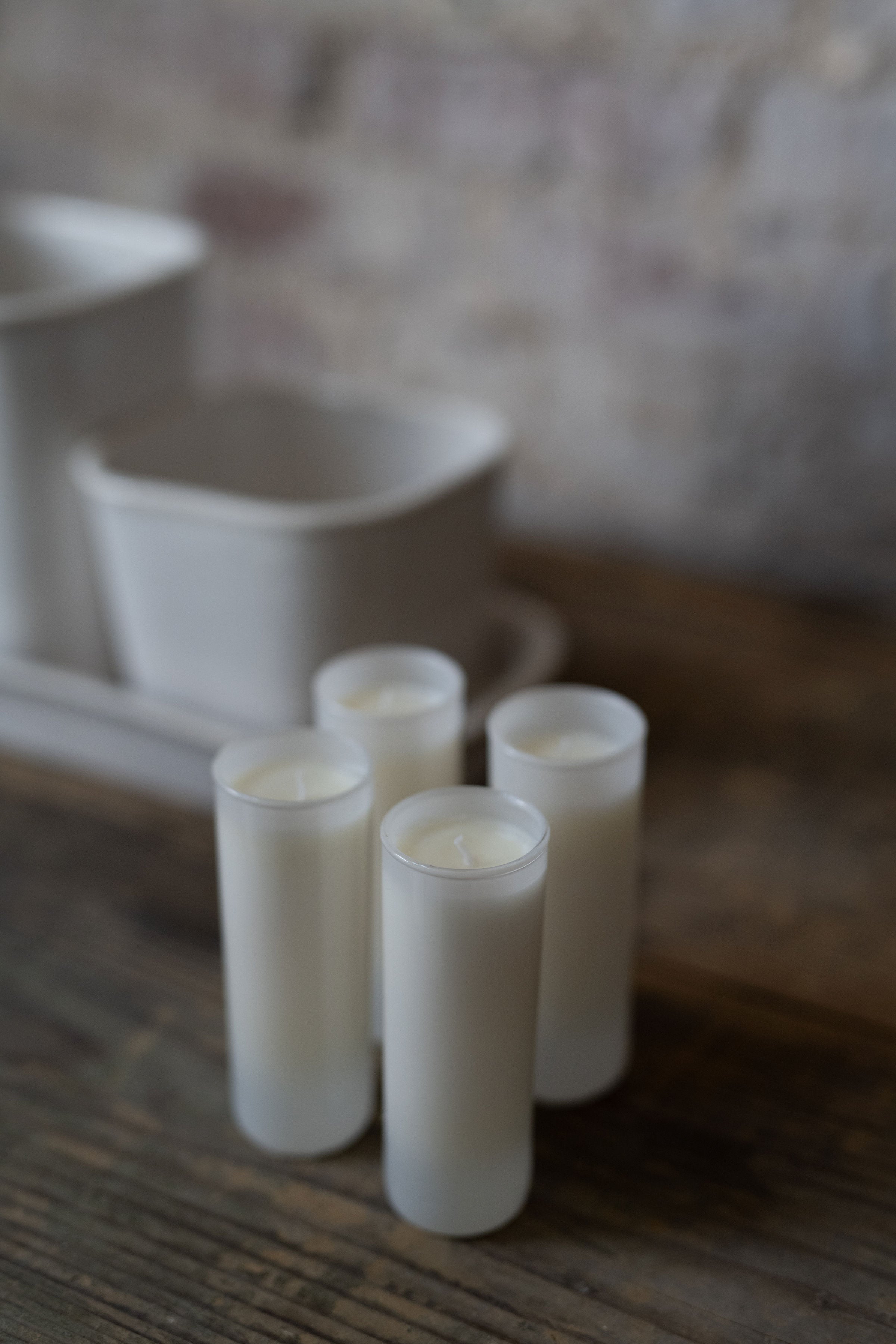 white votive