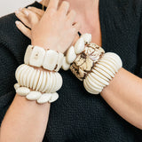 Palm Ivory Bangle - Surf