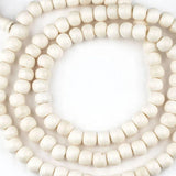 White Mala Bead Necklace