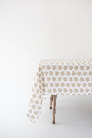 Linen Tablecloth in Palmetto by Heirloomed X BECASA