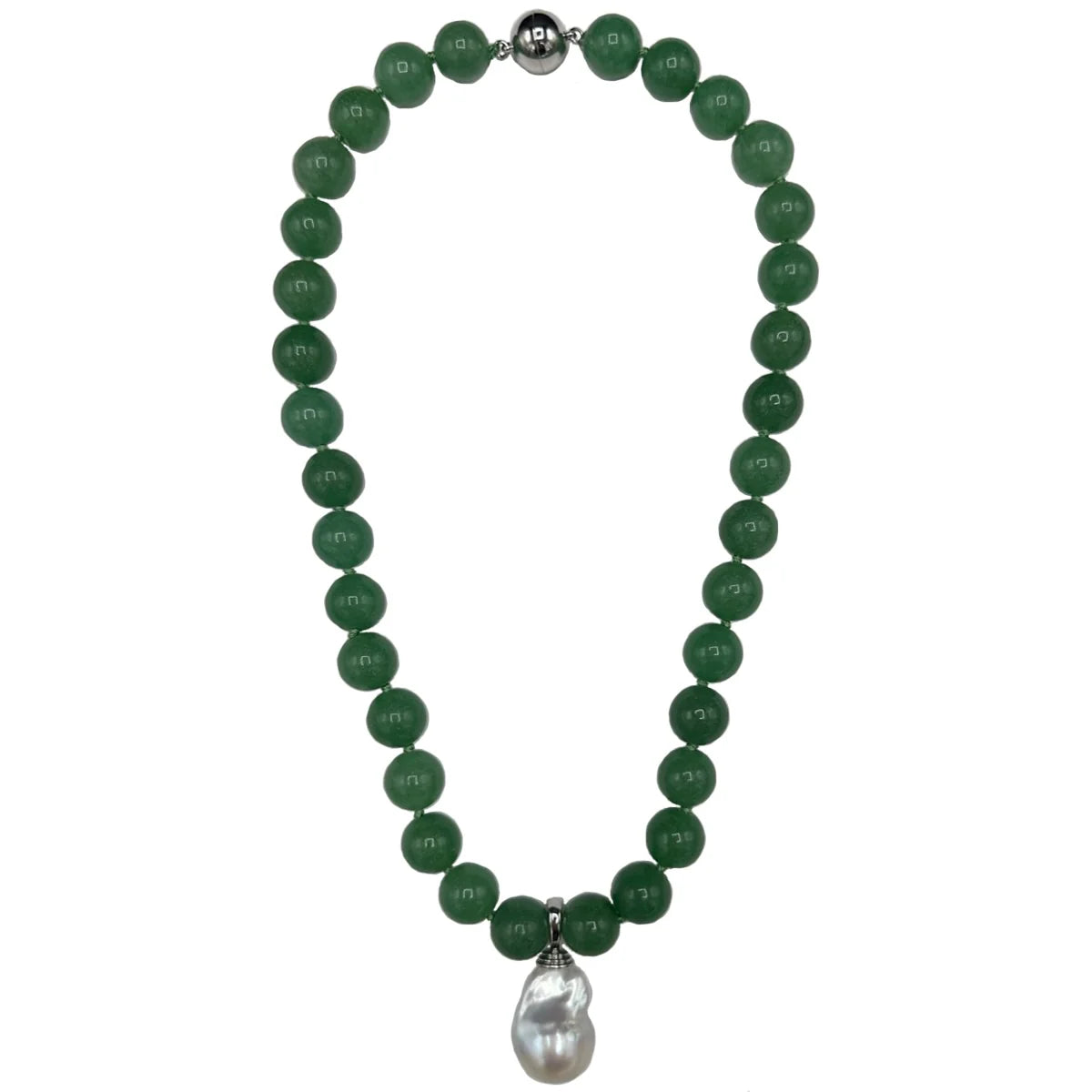 Jade Quartz & Pearl Necklace