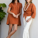 Lulu Tunic Dress - Rust