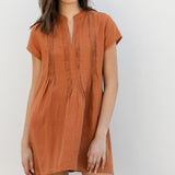 Lulu Tunic Dress - Rust