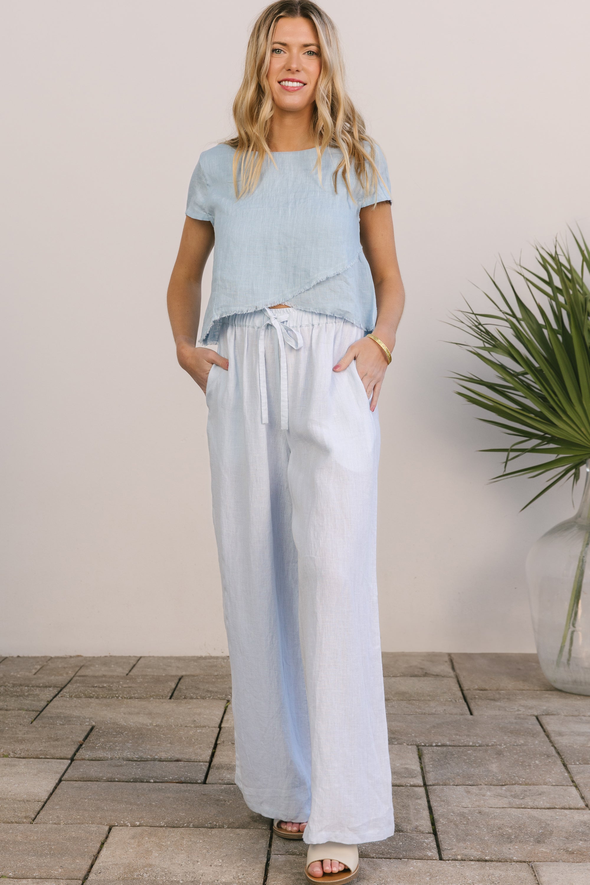 Club Linen Pant - Summer Blue