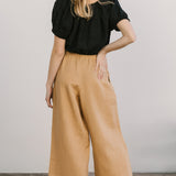 Linen Scout Top - Black
