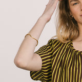 Wave Gold Bangle