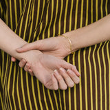 Wave Gold Bangle