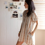 Amelia Mini Dress - Midden Stripe