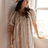 Amelia Mini Dress - Midden Stripe