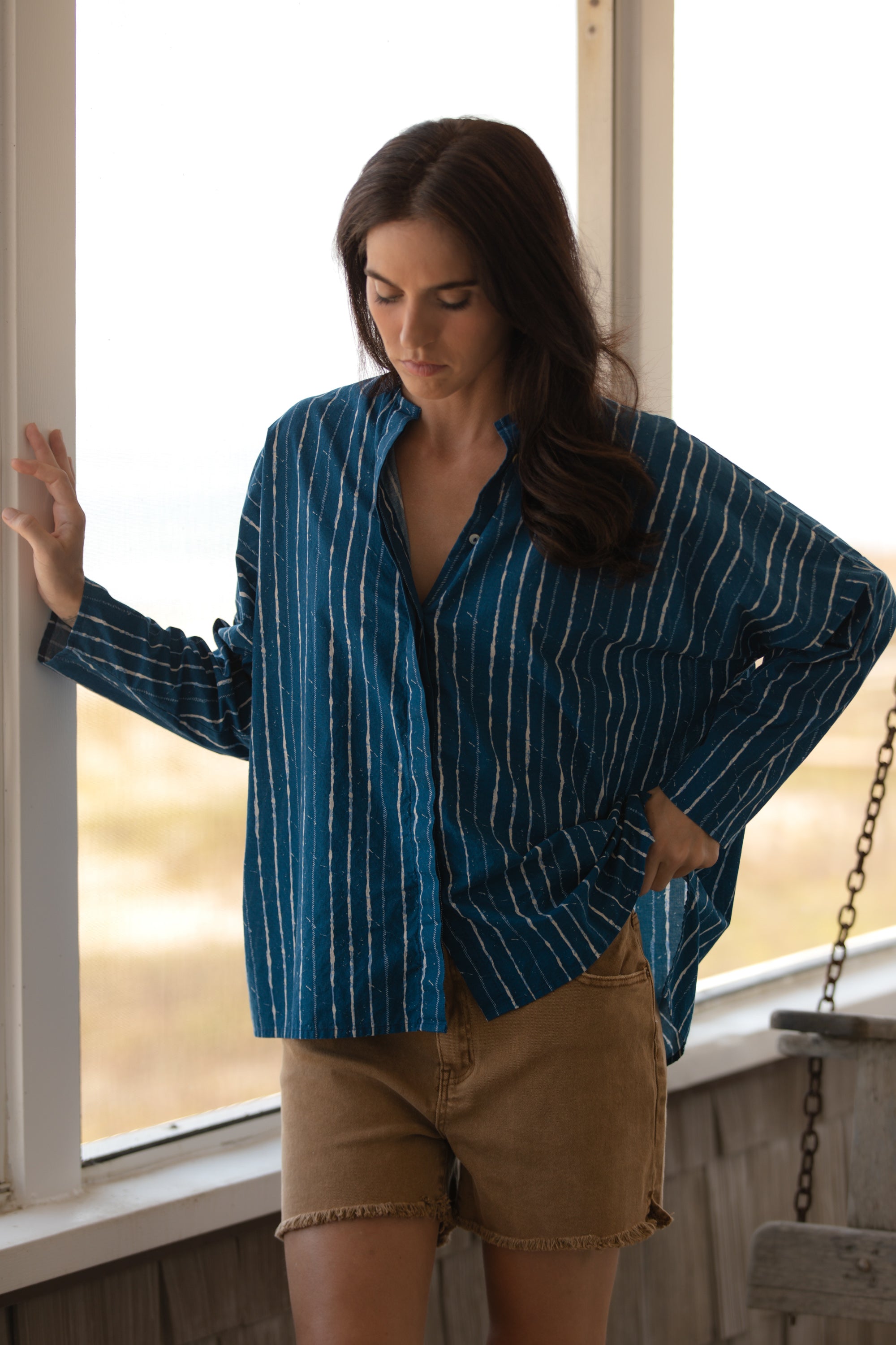 Cotton Sunset Shirt -Tide Lines