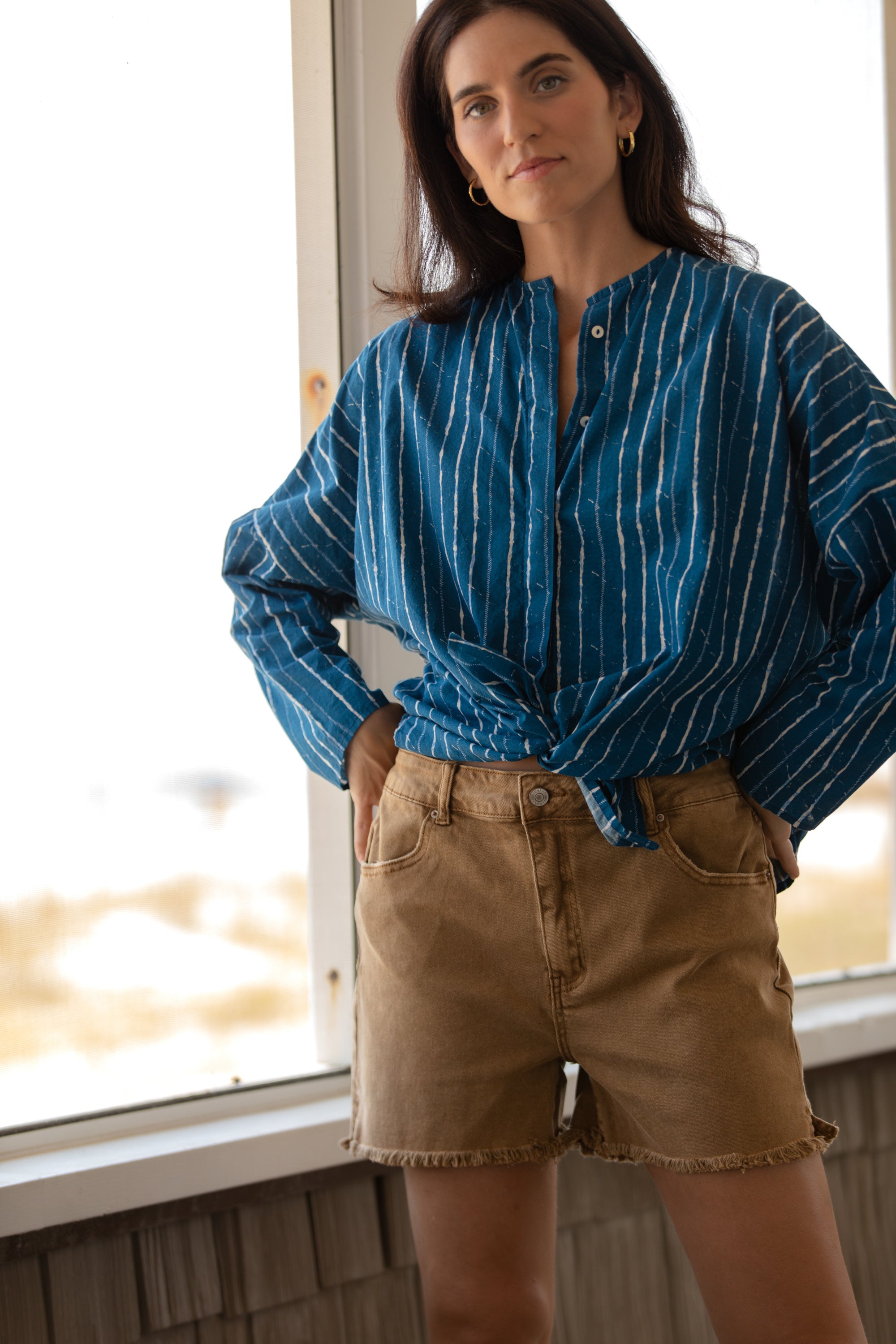 Cotton Sunset Shirt -Tide Lines