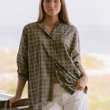 Cotton Sunset Shirt - Sawgrass Check